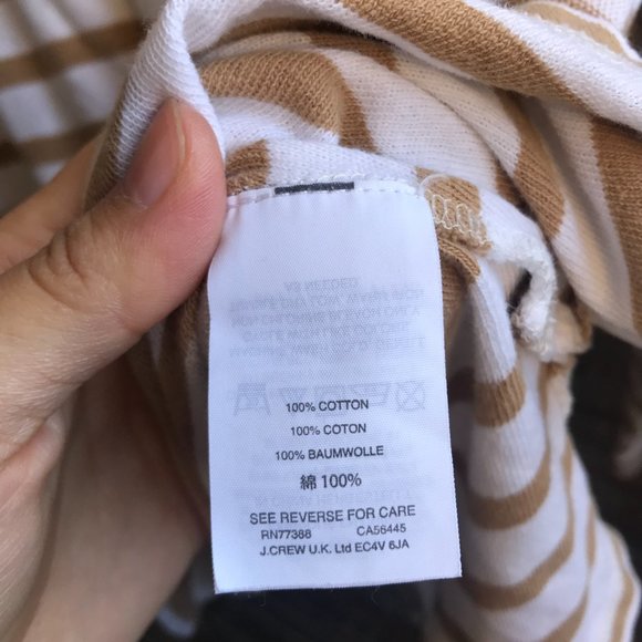 J Crew Womens Top Shirt Striped Mariner Cloth Shirt Sz Small 100% Cotton - Picture 3 of 4